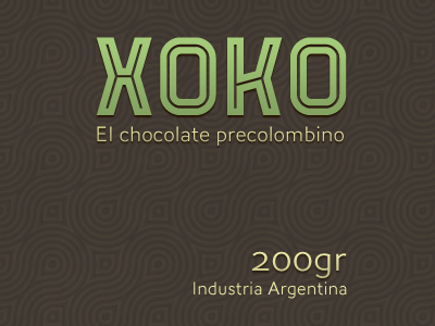 Xoko Chocolate branding chocolate logo
