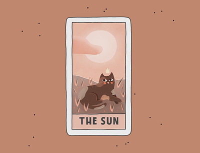 The Sun advertisement art branding cartoon cat comic comic art create design flyer illustration poster procreate sun tarot tarot card