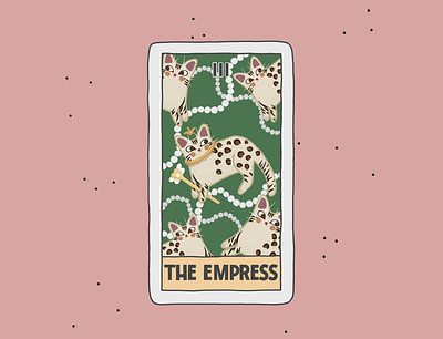 The Empress advertisement branding card cards cat comic create design flyer illustraion logo poster procreate tarot tshirt