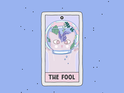 The Fool advertisement branding card cards cartoon cat comic create design illustration poster procreate tarot