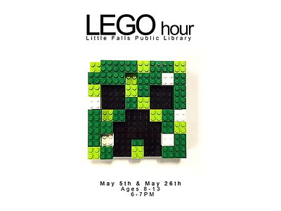 Lego Hour advertisement creeper flyer game lego minecraft photography pixel poster videogame