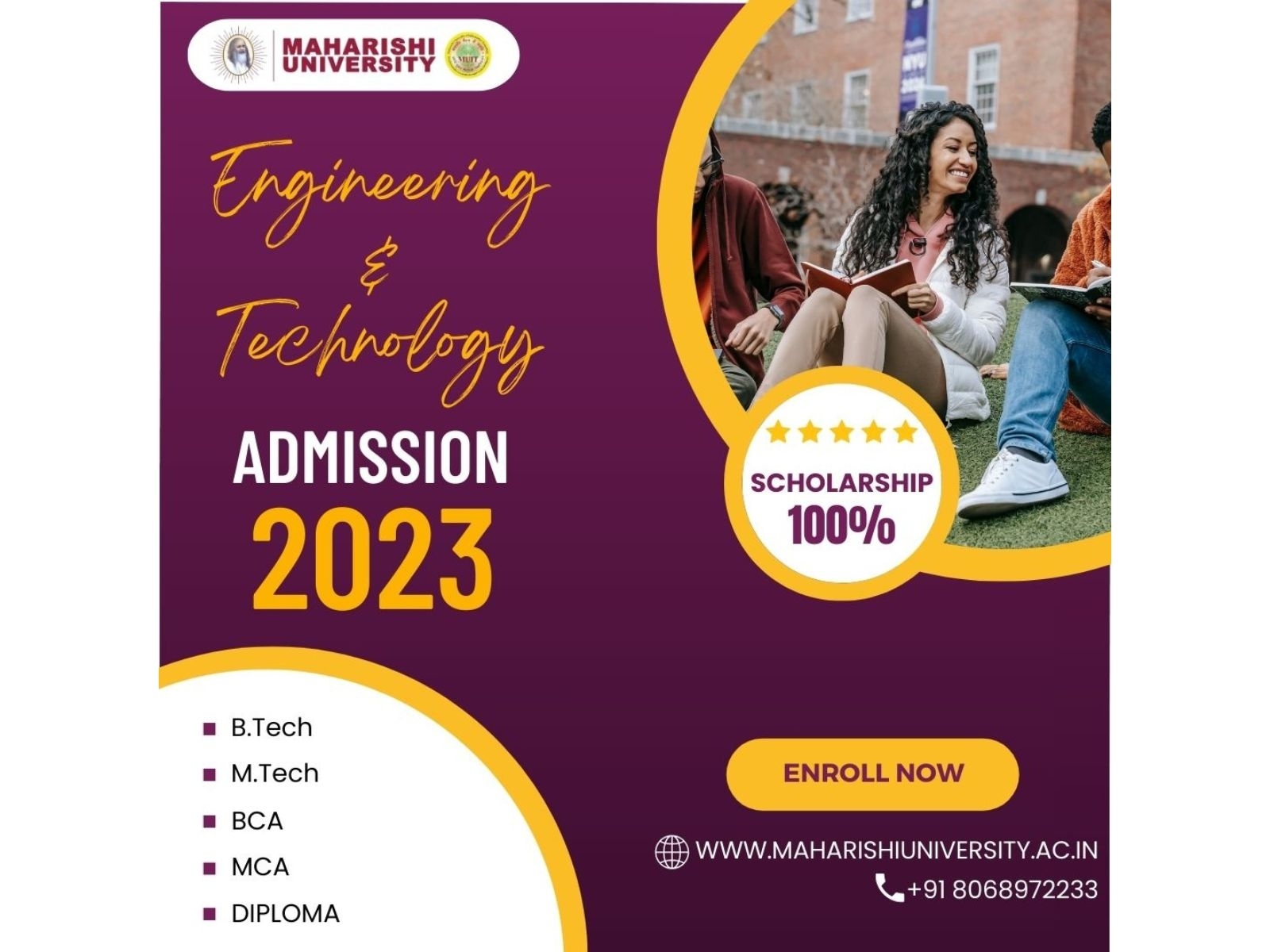 Best Engineering Colleges In India Maharishi University by Mayank