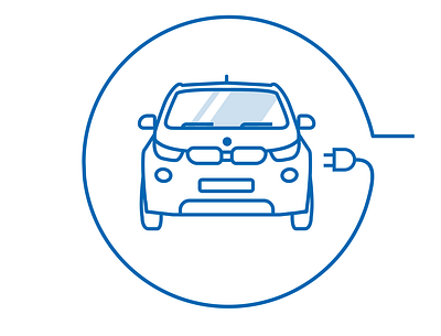 Electric Car Charging car charging electric illustration illustrator vector