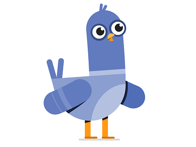 Pigeon affinity designer animation bird birds character design design illustration pigeon vector