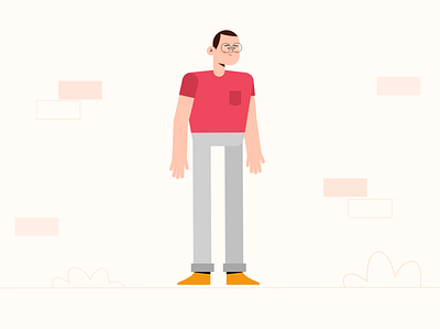 Minimal Character Design affinity designer animation character animation character design design illustration motion design vector