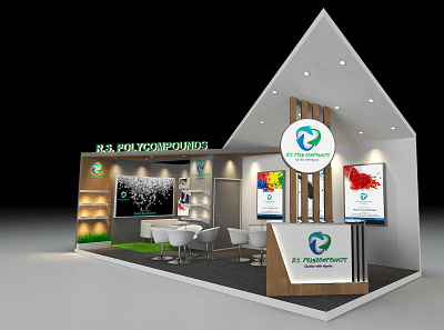 Exhibition Stall Design (3D) 3d graphic design logo