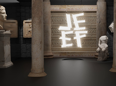 Roman Museum 3d animation design illustration logo motion graphics