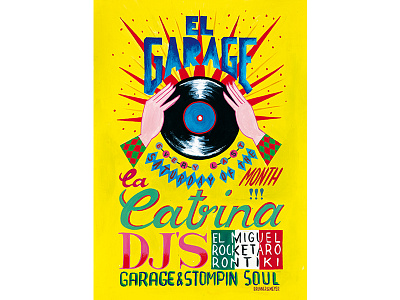 El Garage 60s dj gigposter poster vinyl zurich zürich