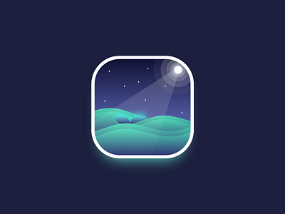 Whale app design gradient icon illustration sketch ssilbi ui vector whale