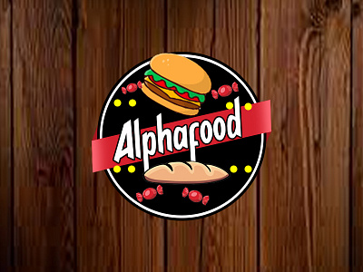 LOGO DESIGN aplha food banner design branding logo photoshop