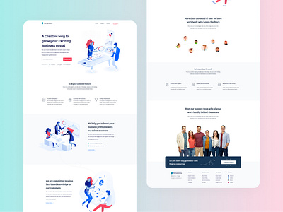 Landing Page A Creative way to grow your