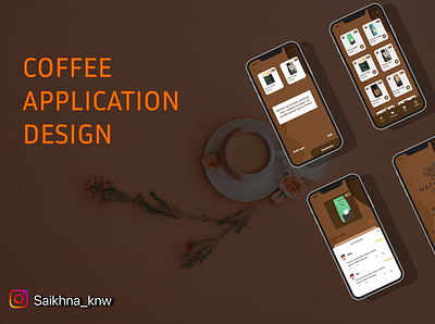 Coffee Application Design app branding illustration ui ux