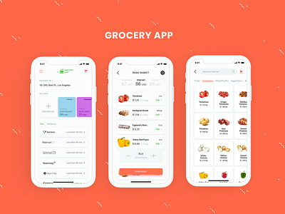 Grocery App app challenge dailyui grocery supermarket