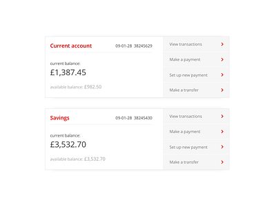 Account balance account balance dashboard online banking