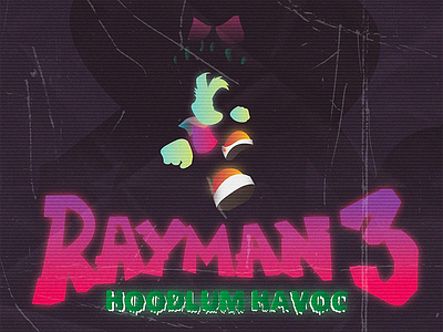 Rayman 3 - Hoodlum Havoc "Retro Edition" art fan rayman retro synthwave tribute ubisoft