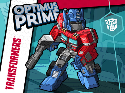 optimus prime 2d adobe illustrator design hasbro illustration optimus prime pop culture transformer vector