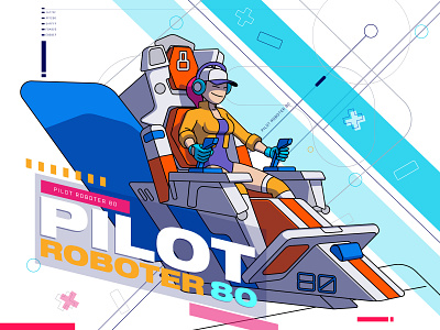 COCKPIT 2d adobe illustrator cockpit cyberpunk design font illustration ship technology vector xhyle