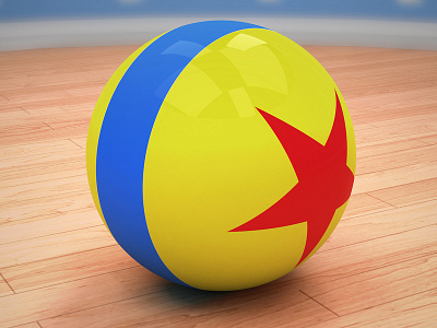 Luxo Ball 3d 3dsmax after affects ball pixar vray