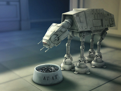 Star Wars - At At 3d 3dsmax at at cinema 4d modeling photoshop starwars