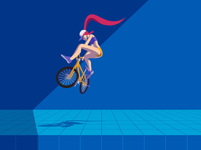 Xhyle Bmx Jump 2d adobe illustrator illustration vector xhyle