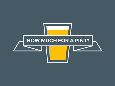 How Much For A Pint? logo design