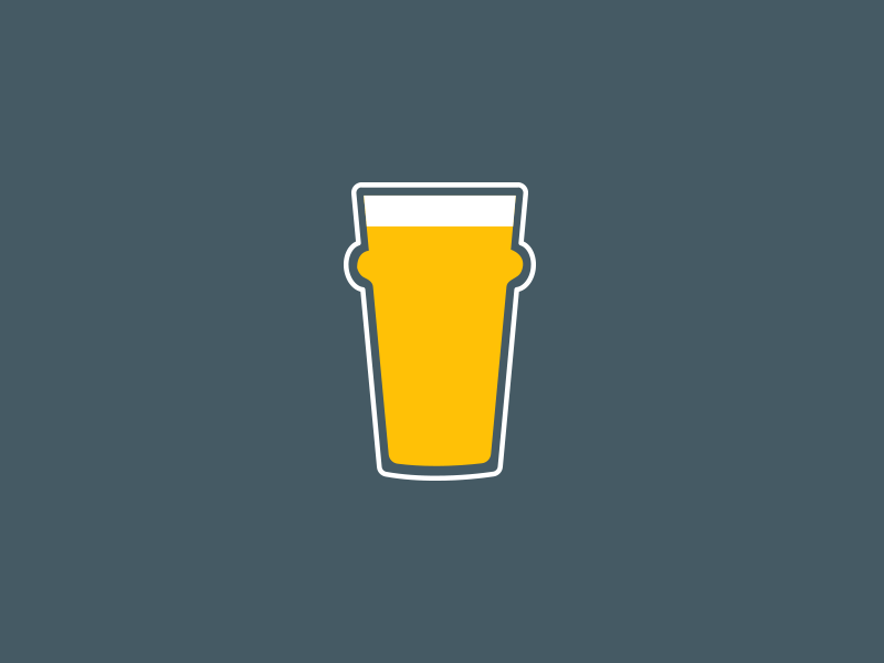 Pint glass bubble animation by Craig Barber on Dribbble
