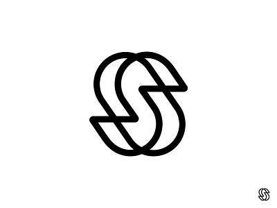 S circles logo logotype mark monogram