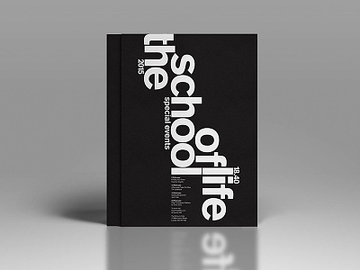 The school of life akzidenz lockup modernist poster typography