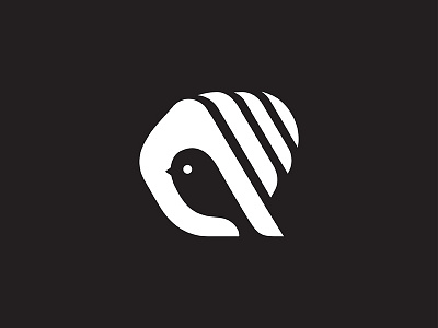 Birdwatch bird hand logo logotype mark negativespace passer sparrow