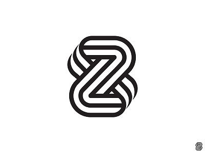 Z eternity eternity line logo logotype mark z