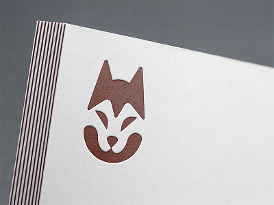 Husky animal dog husky logo mark
