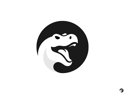 Trex sans grid animal dino dinosaur logo mark negative space trex