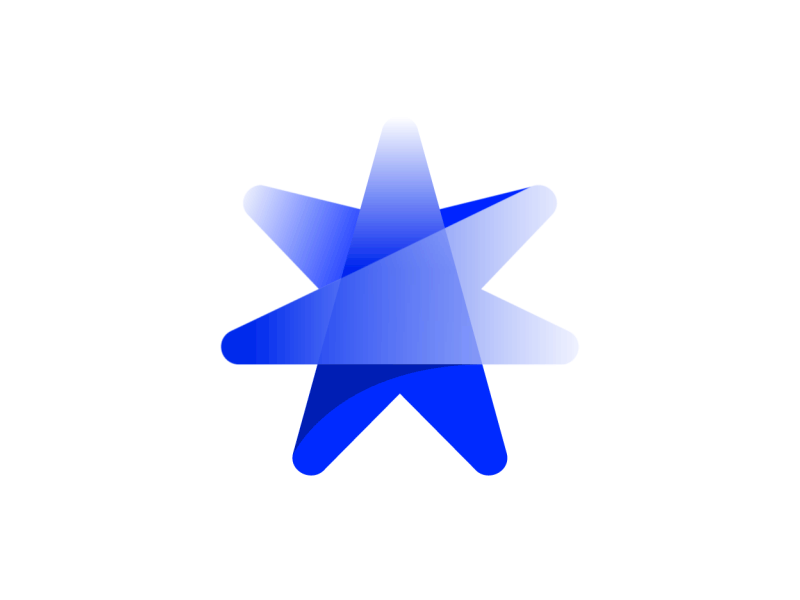 Star animation logo logotype mark star