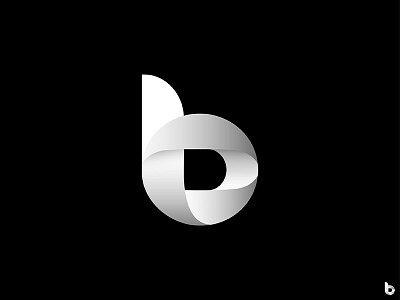b b letter logo logotype mark monogram shadow