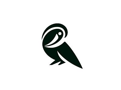 Tucan bird logo logotype mark negative space tucan