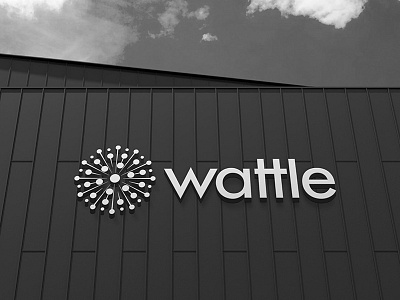 Wattle Cloud 2d brand branding identity layout logo logotype mark monogram type typography