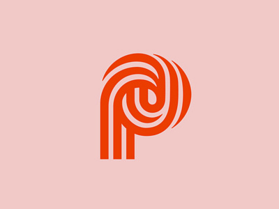P 2d branding design identity line logo logotype mark type typography