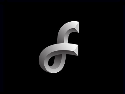 f 2d branding f gradient identity logo logotype mark monogram typography