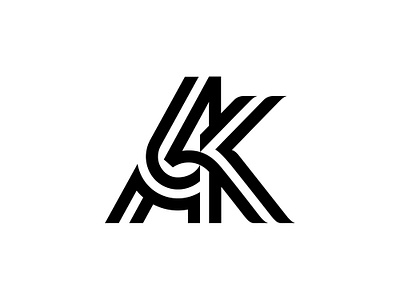 Ak a ak branding k letter logo logotype mark monogram type typography