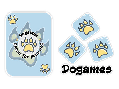 Dogames logo animal awesome brand branding dog identity logo designer logotype minimal modern paw