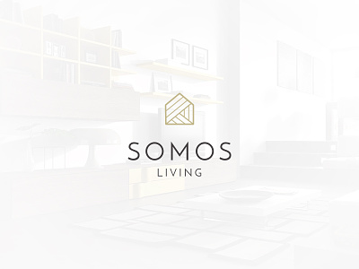 Logo Somos Living brading brand furniture home identity infinite living logo