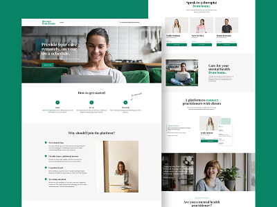 TherapyFromHome Website ui ux website