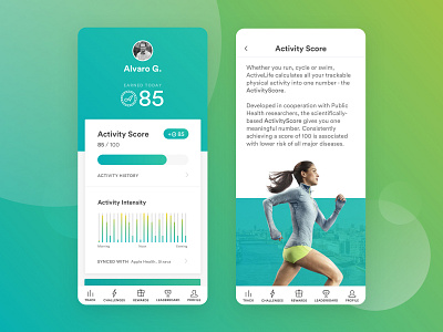 ActiveLife by Fitsense — App UI Design ui ui ux