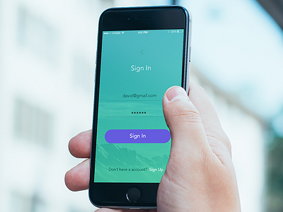Sign In page for iphone app ios iphone iphone6 login signin