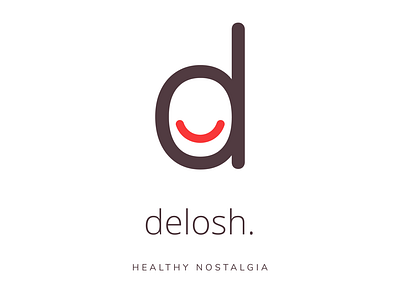 Delosh branding design flat illustration logo minimal web