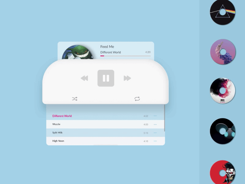 Wall Music Player App