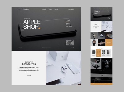 Apple shop apple figma sketch swissdesign ui ux web webdesign webshop