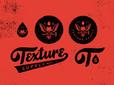 Texture Supply - Identity blksmith lettering logo smith texture type