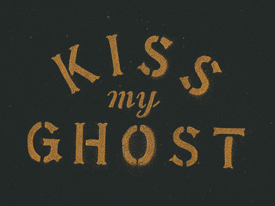 Ghost Stencil blksmith handlettering lettering stencil texture type