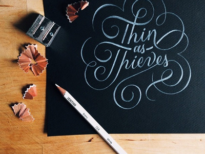 Thin as Thieves blksmith lettering type typography